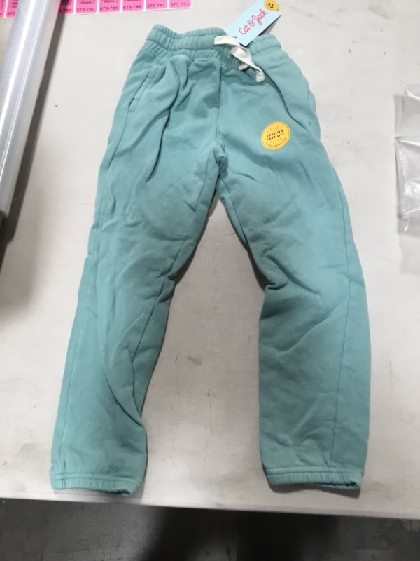 Photo 3 of *** WHOLE CASE OF 12*** 
Toddler Jogger Pants - Cat & Jack™ Ocean Green 5T







