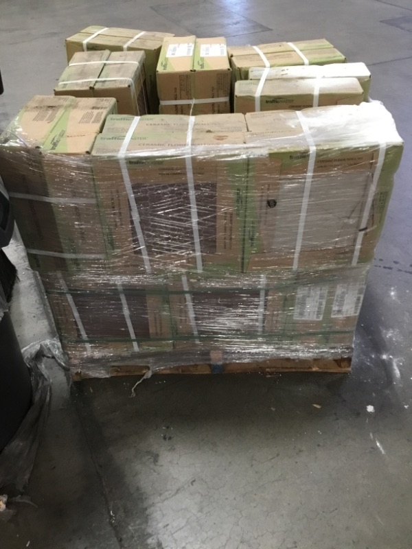 Photo 2 of *** SOLD ON PALLET ***
42 TrafficMaster
Manvel Ash 12 in. x 12 in. Ceramic Floor and Wall Tile (10.67 sq. ft. / BOX)
 ** SOME TILES MAYBE BE BROKEN/CRACKED/AND OTHER MINOR DAMAGES***