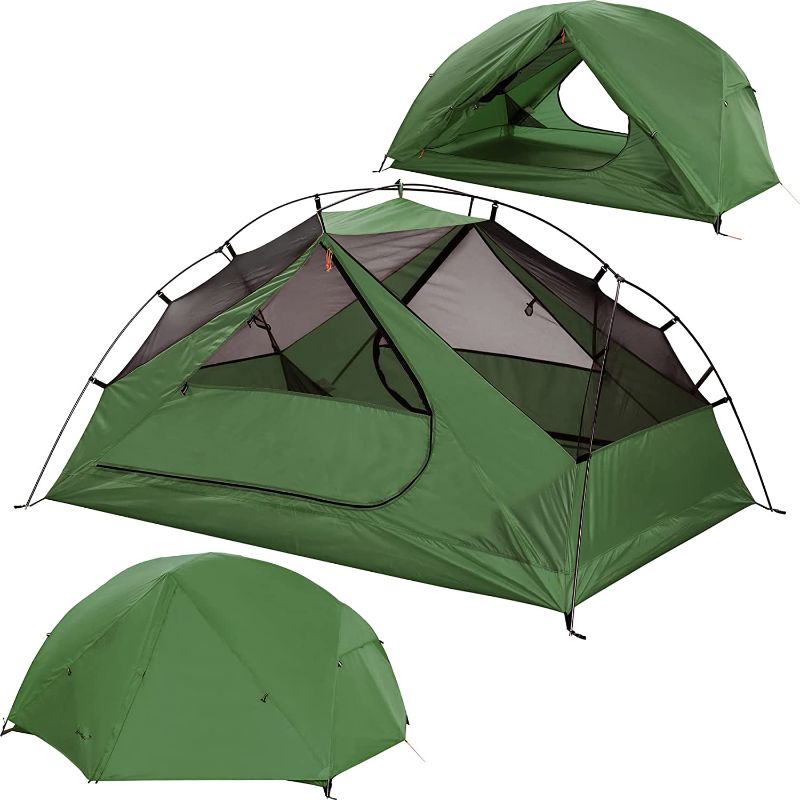 Photo 1 of  Clostnature 2 Person Backpacking Tent - Lightweight Two Person Tent for Backpacking, Easy Set Up Waterproof Camping Tent for Adults, Kids, Scouts, Large Size Outdoor, Hiking, Mountaineering Gear
