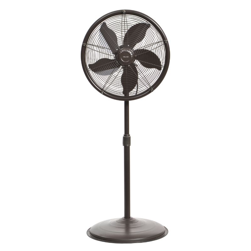 Photo 1 of NewAir 18 in. 3-Speed Outdoor Misting Fan and Pedestal Fan Combination with Sturdy All Metal Design for 600 Sq. Ft. - Brown
