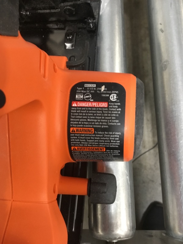 Photo 3 of BLACK+DECKER 20V MAX* POWERCONNECT 5-1/2 in. Cordless Circular Saw, Tool Only 