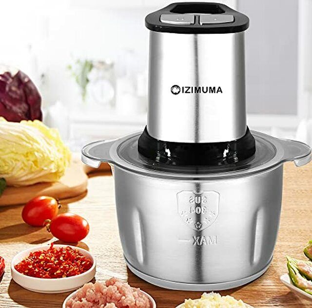 Photo 1 of 
IZIMUMA Multi Chopper, 400W, 2L Bowl, Electric Food Processor, Meat Grinder, Meat Chopper, Vegetable Chopper, Food Chopper, Black