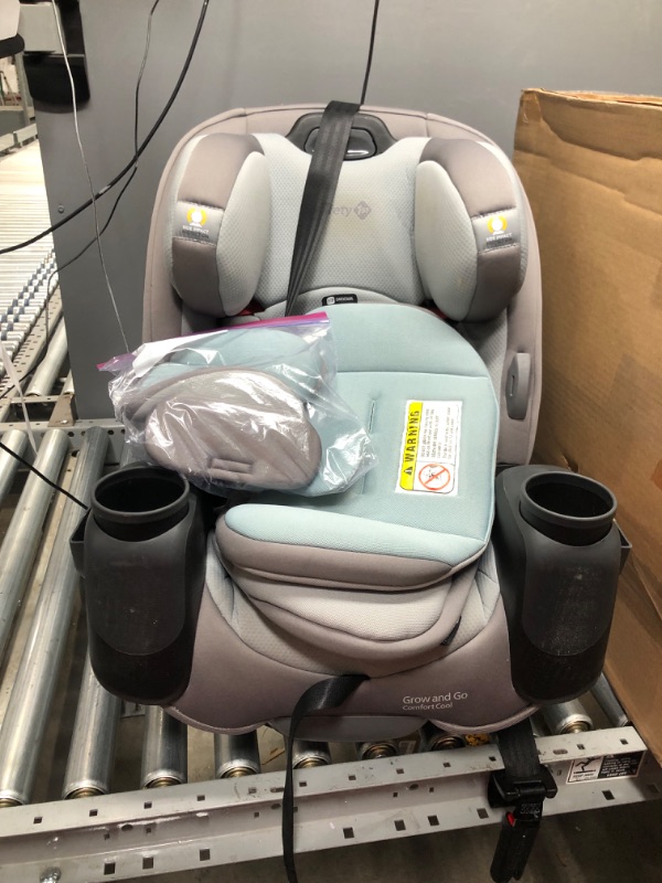 Photo 3 of Safety 1st Grow and Go Comfort Cool All-in-One Convertible Car Seat, Rear-facing 5-50 lbs, Forward-facing 22-65 lbs, and Belt-positioning booster 40-100 lbs , Niagara Mist