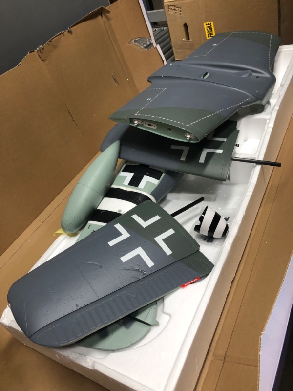 Photo 4 of E-flite RC Airplane Focke-Wulf Fw 190A 1.5m Smart BNF Basic (Transmitter, Battery and Charger not Included) with AS3X and Safe Select, EFL01350