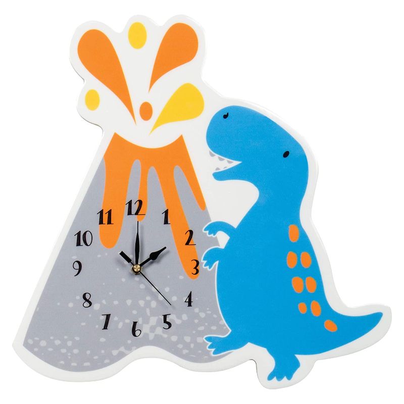 Photo 1 of **damaged***
Trend Lab Dinosaur Volcano Wall Clock, Silent, Battery Operated
