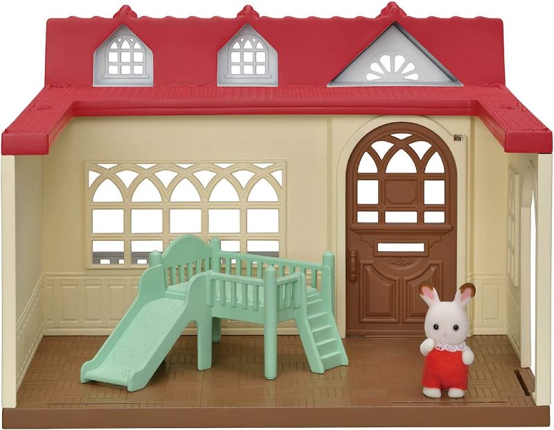 Photo 1 of Calico Critters Sweet Raspberry Home Dollhouse Playset with Figure & Furniture Included
