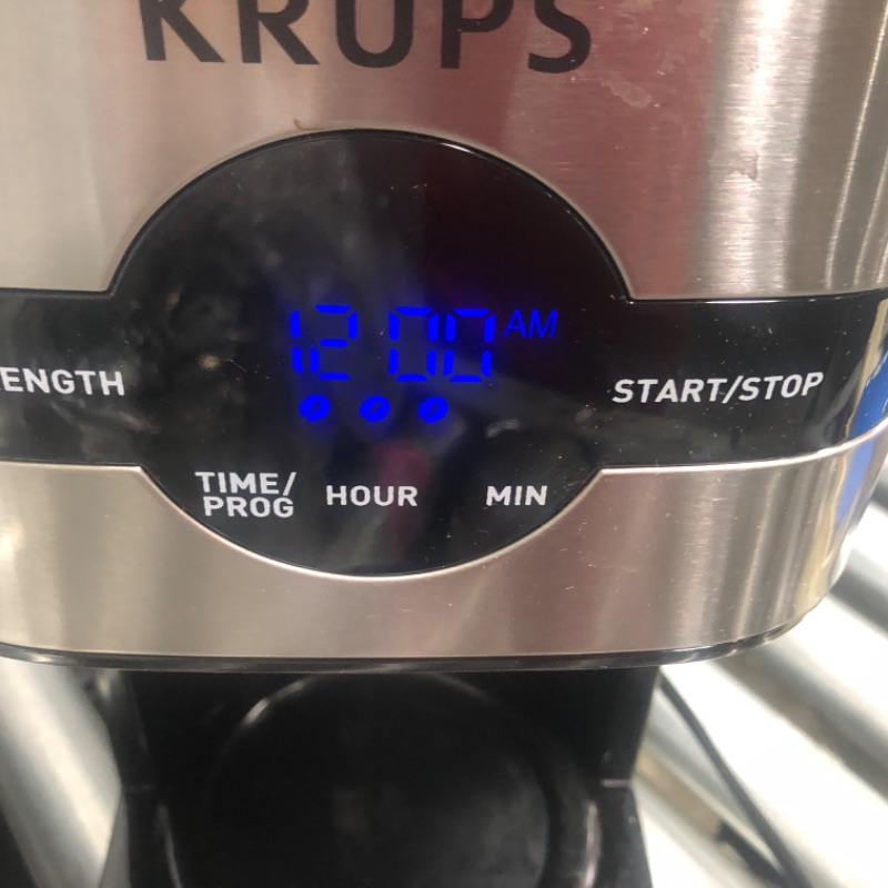 Photo 5 of KRUPS Simply Brew Digital Drip Coffee Maker, 10 cups, Black & Stainless Steel