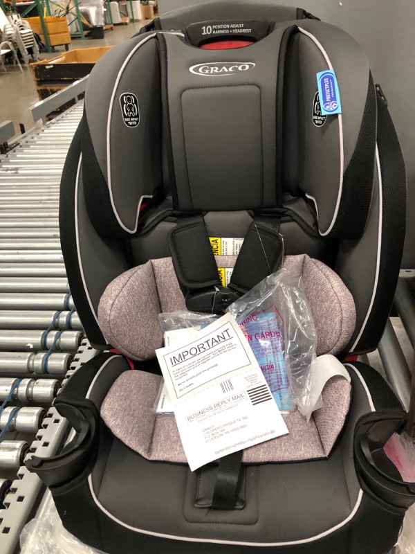 Photo 2 of Graco SlimFit 3 in 1 Car Seat -Slim & Comfy Design Saves Space in Your Back Seat, Darcie, One Size
