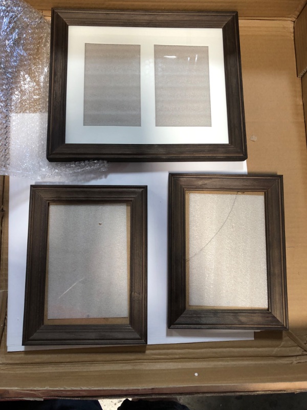 Photo 3 of (BROKEN GLASS)
Americanflat 10 Piece Mahogany Gallery Wall Picture Frame Set