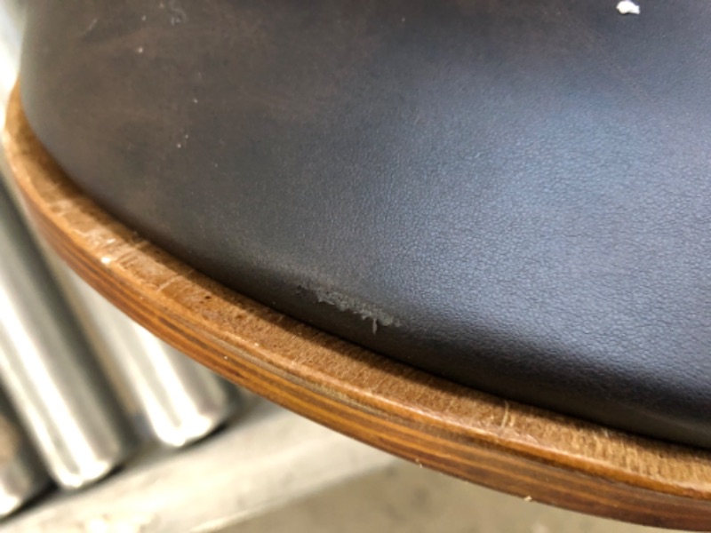 Photo 4 of (SCRATCHED WOOD; TORN/SCRATCHED MATERIAL; MISSING HARDWARE)
Signature Design by Ashley Bellatier Mid-Century Modern Adjustable Height Curved Bar Stool, Brown & Black