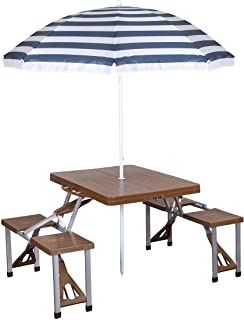 Photo 1 of (DAMAGED CORNER)
Stansport Picnic Table and Umbrella Comb, Heavy-duty, high impact plastic 25.5 in. x 33.5 in. table top
