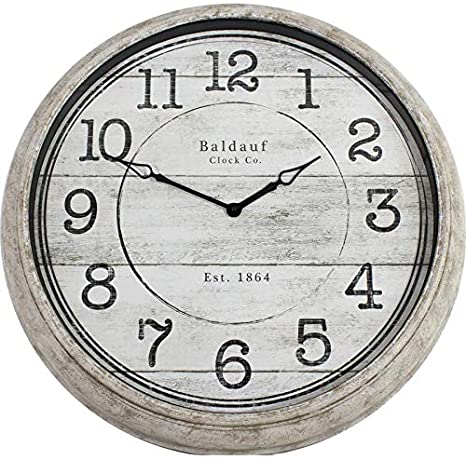 Photo 1 of (CRACKED SIDE)
Baldauf Co. Indoor Round Analog Wall Clock
