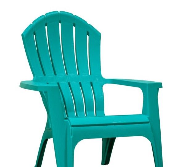 Photo 1 of (COSMETIC DAMAGE/CRACKED)
Adams Manufacturing RealComfort Outdoor Resin Stackable Adirondack Chair Teal
