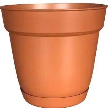 Photo 1 of (2 PLANTERS) Southern Patio
Graff 15.9 in. x 14.2 in. Light Terracotta Resin Self-Watering Planter