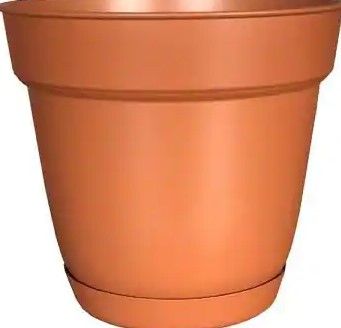 Photo 1 of (4 planters) 
Southern Patio
Graff 11.9 in. x 10.7 in. Light Terracotta Resin Self-Watering Planter