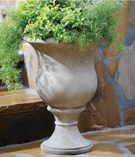 Photo 1 of (2 urns ) 21.25 in. H Granite Stone Classic Urn