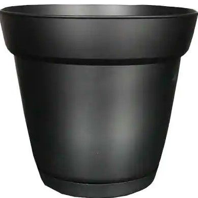 Photo 1 of (2 PLANTERS)
Southern Patio
Graff 15.9 in. x 14.2 in. Black Resin Self-Watering Planter