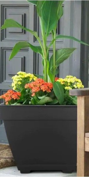 Photo 1 of (3 PLANTERS)
Dynamic Design
Newbury 14.88 in. x 11 in. Black Resin Deck Box Planter