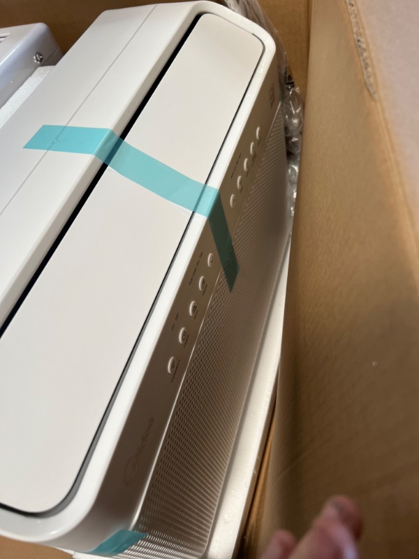 Photo 3 of Midea 8,000 BTU U-Shaped Smart Inverter Window Air Conditioner–Cools Up to 350 Sq. Ft., Ultra Quiet With Open Window Flexibility, Works With Alexa/Google Assistant, 35% Energy Savings, Remote Control
