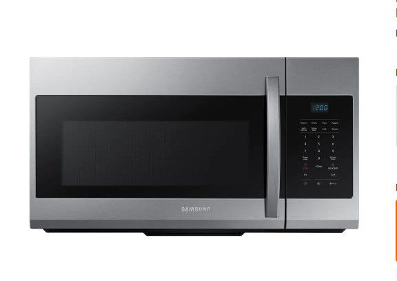 Photo 1 of 30 in. W 1.7 cu. ft. Over the Range Microwave in Fingerprint Resistant Stainless Steel
