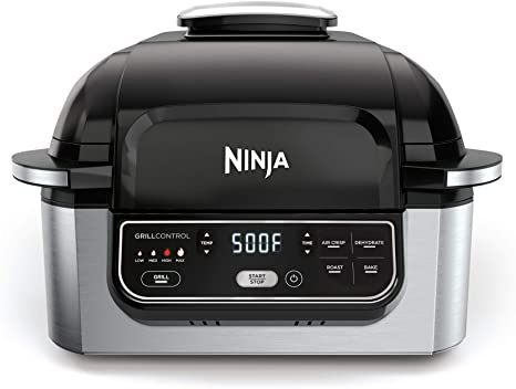 Photo 1 of Ninja AG301 Foodi 5-in-1 Indoor Grill with Air Fry, Roast, Bake & Dehydrate, Black/Silver
LEFT DIRY FROM PREVIOUS OWNER