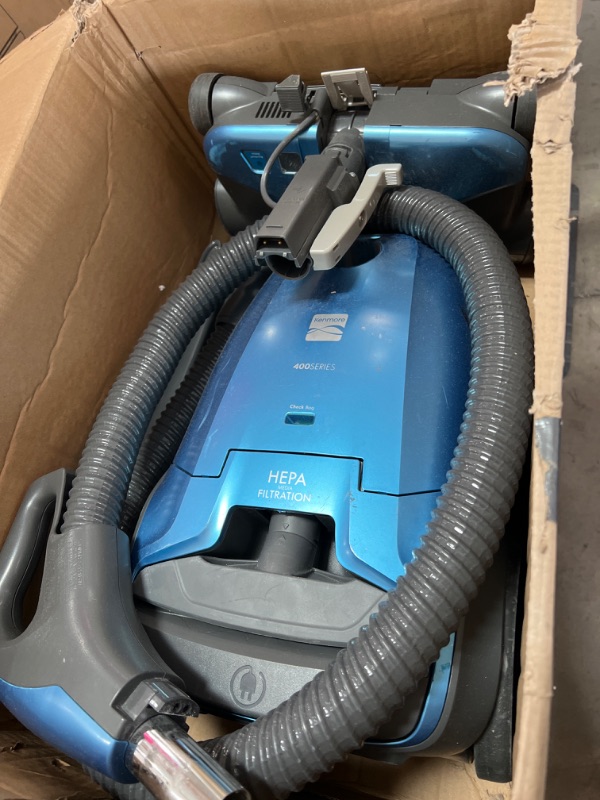 Photo 2 of **ONLY WORK ON CARPET**
Kenmore BC3005 Pet Friendly Lightweight Bagged Canister Vacuum Cleaner with Extended Telescoping Wand, HEPA, 2 Motors, Retractable Cord, and 4 Cleaning Tools
