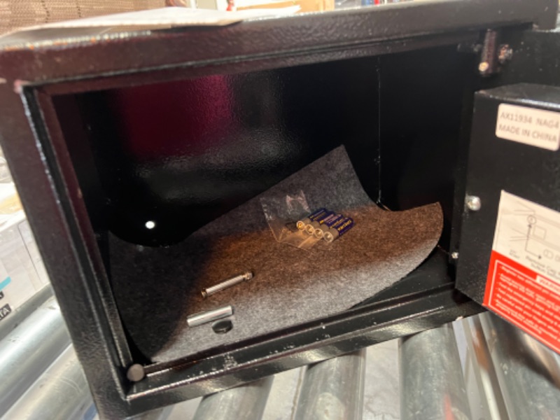 Photo 1 of BARSKA AX11934 Compact 0.57 Cubic Ft Digital Multi-User Keypad Security Business Depository Drop Safe with Front Load Drop Box for Money, Cash & Mail Lock Box
COSMETIC DAMAGE AND MISSING KEY!!!!!!!!!