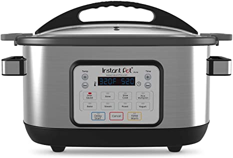 Photo 1 of Instant Pot Aura 10-in-1 Multicooker Slow Cooker, 10 One-Touch Programs, 6 Qt, Silver (AURA 6Qt)
MINOR COSMETIC DAMAGE