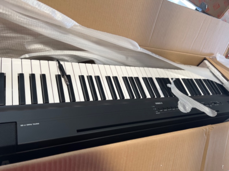 Photo 2 of YAMAHA P125 88-Key Weighted Action Digital Piano with Power Supply and Sustain Pedal, Black
