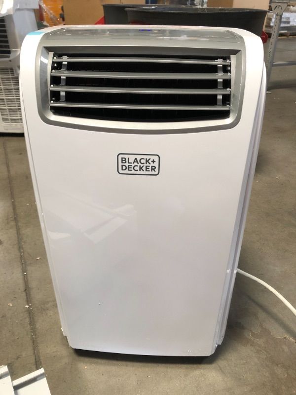 Photo 2 of ***PARTS ONLY*** BLACK+DECKER 8,000 BTU DOE (14,000 BTU ASHRAE) Portable Air Conditioner with Remote Control, White