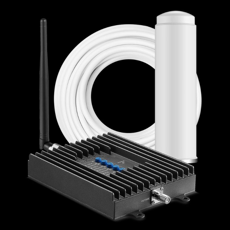 Photo 1 of SureCall Fusion4Home Omni/Whip Voice, Text & 4G LTE Cell Phone Signal Booster for Homes up to 2,000 Sq Ft SC-PolyH-72-ORA-Kit
