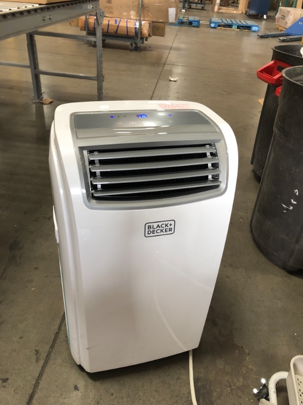 Photo 4 of BLACK+DECKER 8,000 BTU DOE (14,000 BTU ASHRAE) Portable Air Conditioner with Remote Control, White