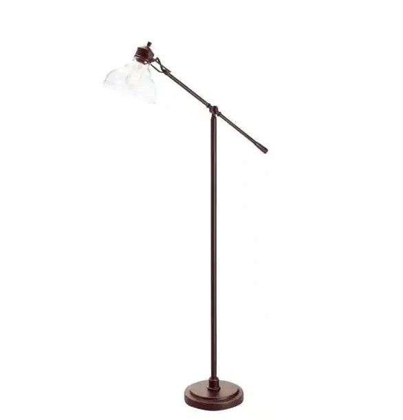 Photo 1 of 
Hampton Bay
54.25 in. Oil Rubbed Bronze Counter Balance LED Floor Lamp