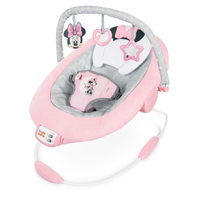 Photo 1 of Bright Starts Minnie Mouse Rosy Skies Cradling Baby Bouncer - Pink