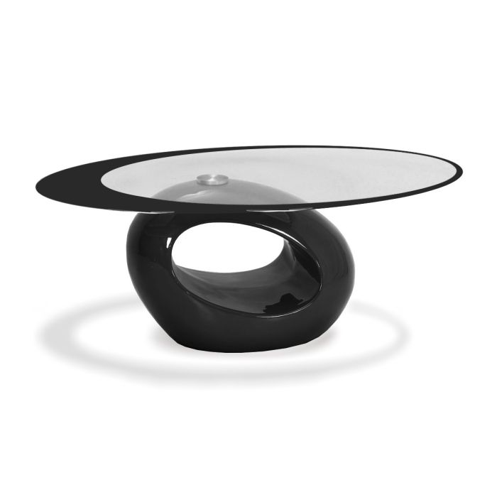 Photo 1 of **INCOMLETE** Stylish Black Oval Shape Coffee Table
