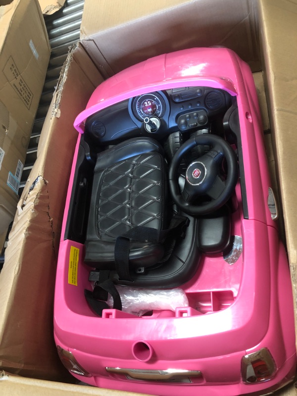 Photo 5 of Best Ride On Cars Fiat 500 Push Car, Pink
