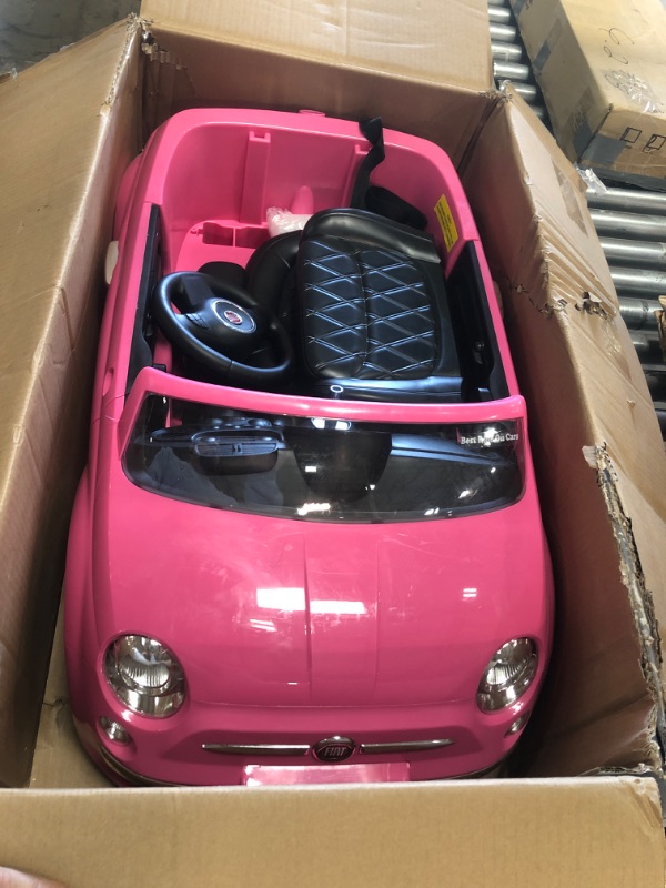 Photo 4 of Best Ride On Cars Fiat 500 Push Car, Pink
