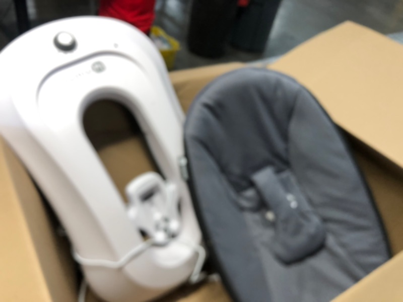 Photo 2 of 4moms mamaRoo 4 Multi-Motion Baby Swing, Bluetooth Baby Rocker with 5 Unique Motions, Nylon Fabric, Black
