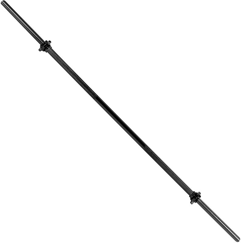 Photo 1 of 
CAP Barbell 72-Inch Solid Threaded Standard Barbell, Black.