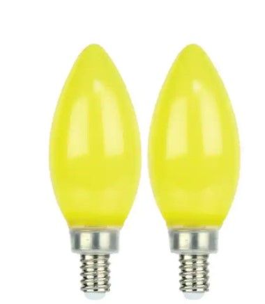 Photo 1 of 3 PACK - Feit Electric
60-Watt Equivalent CA10 Candelabra Base LED Bug Light Bulb (2-Pack)