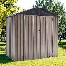 Photo 1 of *** INCOMPLETE ONLY BOX 2 OF 2 MISSING BOX 1***
U-MAX 6' x 4' Outdoor Metal Storage Shed, Steel Garden Shed with Double Lockable Doors, Tool Storage Shed for Backyard, Patio, Lawn
