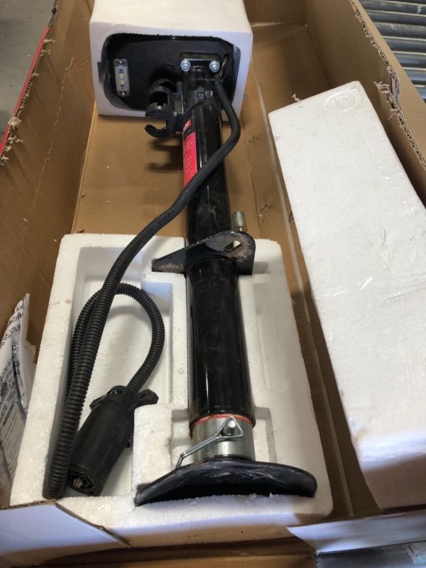 Photo 4 of Uriah Products Electric 12V 7 Way Connector 5000 Lb Lift Capacity Trailer Jack ** MINOR COSMETIC DAMAGE****