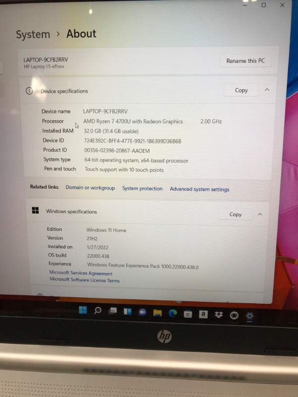 Photo 1 of 2021 HP 15.6 HD Laptop for Business and Student