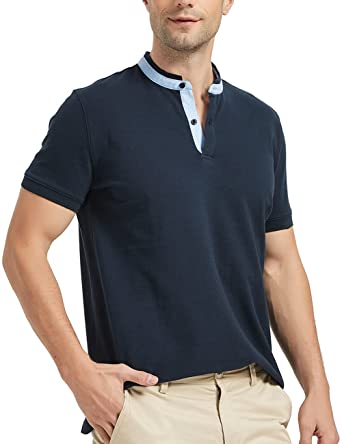 Photo 1 of GAVIN BLEU Cotton Polo Shirts for Men Classic Fit
