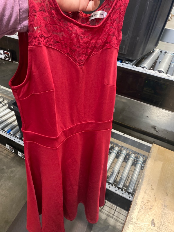 Photo 1 of "VeryAnn" A Line Cocktail Dress size small RED 
