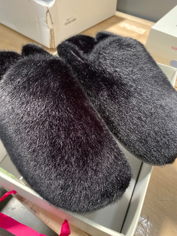 Photo 2 of Alegria by PG Lite Alegria Leisurelee Faux Fur Slipper in Black at Nordstrom, Size 10.5-11
