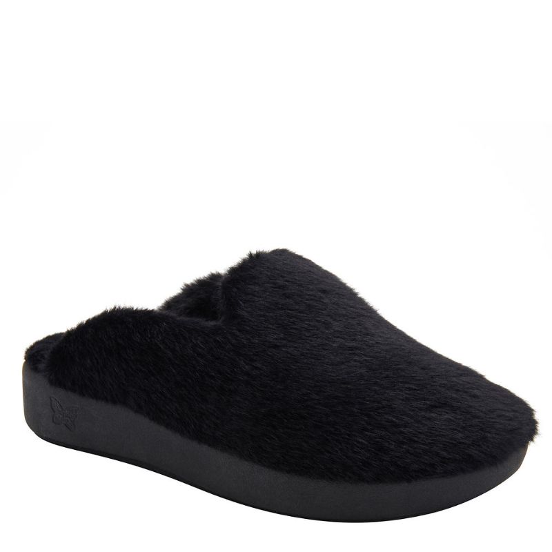 Photo 1 of Alegria by PG Lite Alegria Leisurelee Faux Fur Slipper in Black at Nordstrom, Size 10.5-11
