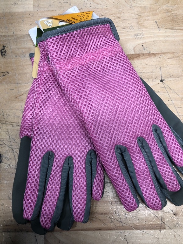 Photo 1 of 2 PACK West Chester Protective Gear Women's Small/Medium Hi-Dexterity Garden Gloves, Pink/Gray
