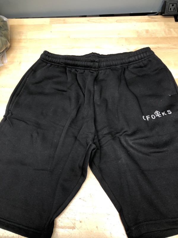 Photo 2 of CFolks Mens 10" Sweat Shorts | Cotton Fleece | Pockets & Drawstrings
