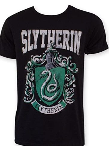 Photo 1 of Harry Potter Slytherin Crest Mens Black T-Shirt